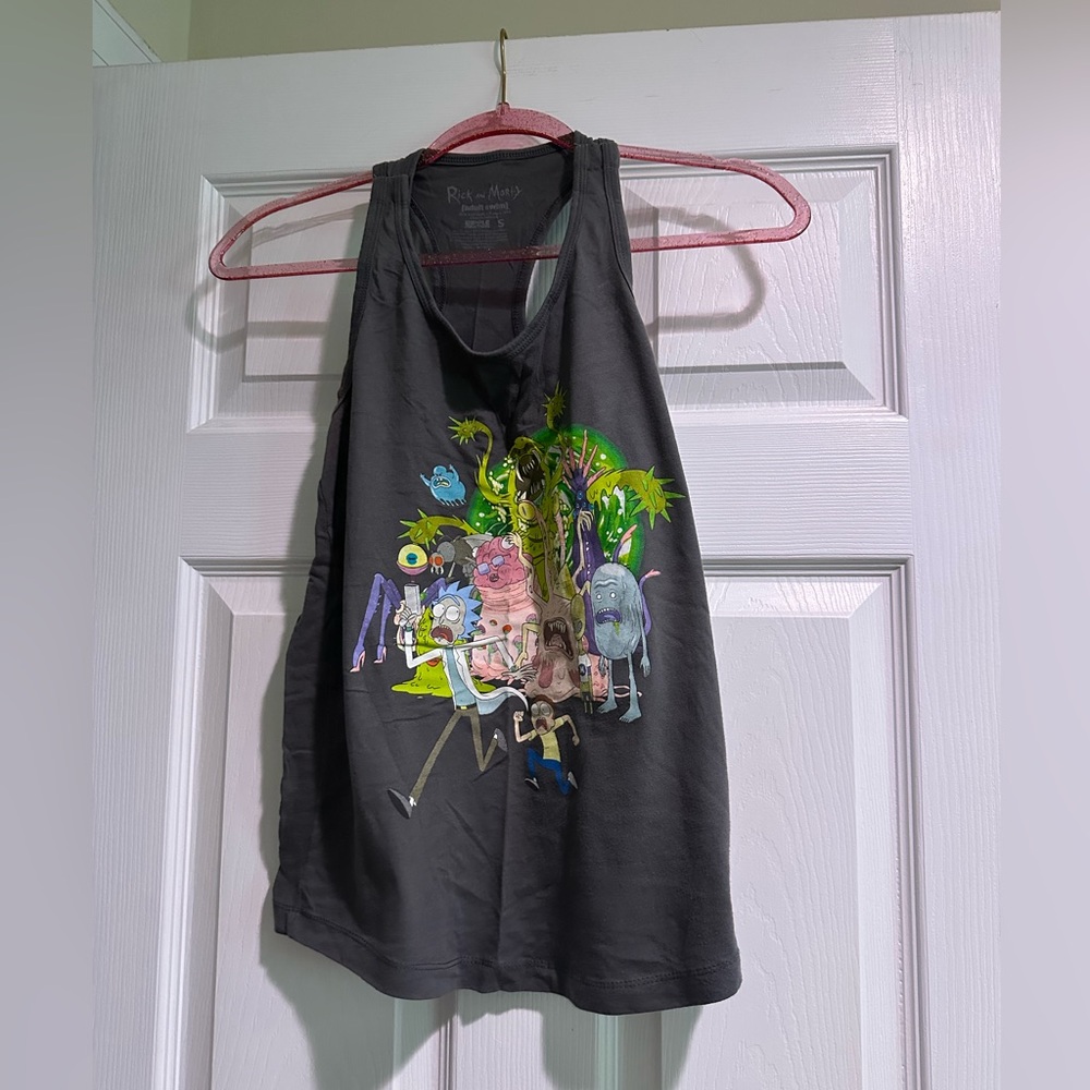 Ricky and Morty Women’s Small Racer Back Tank Top